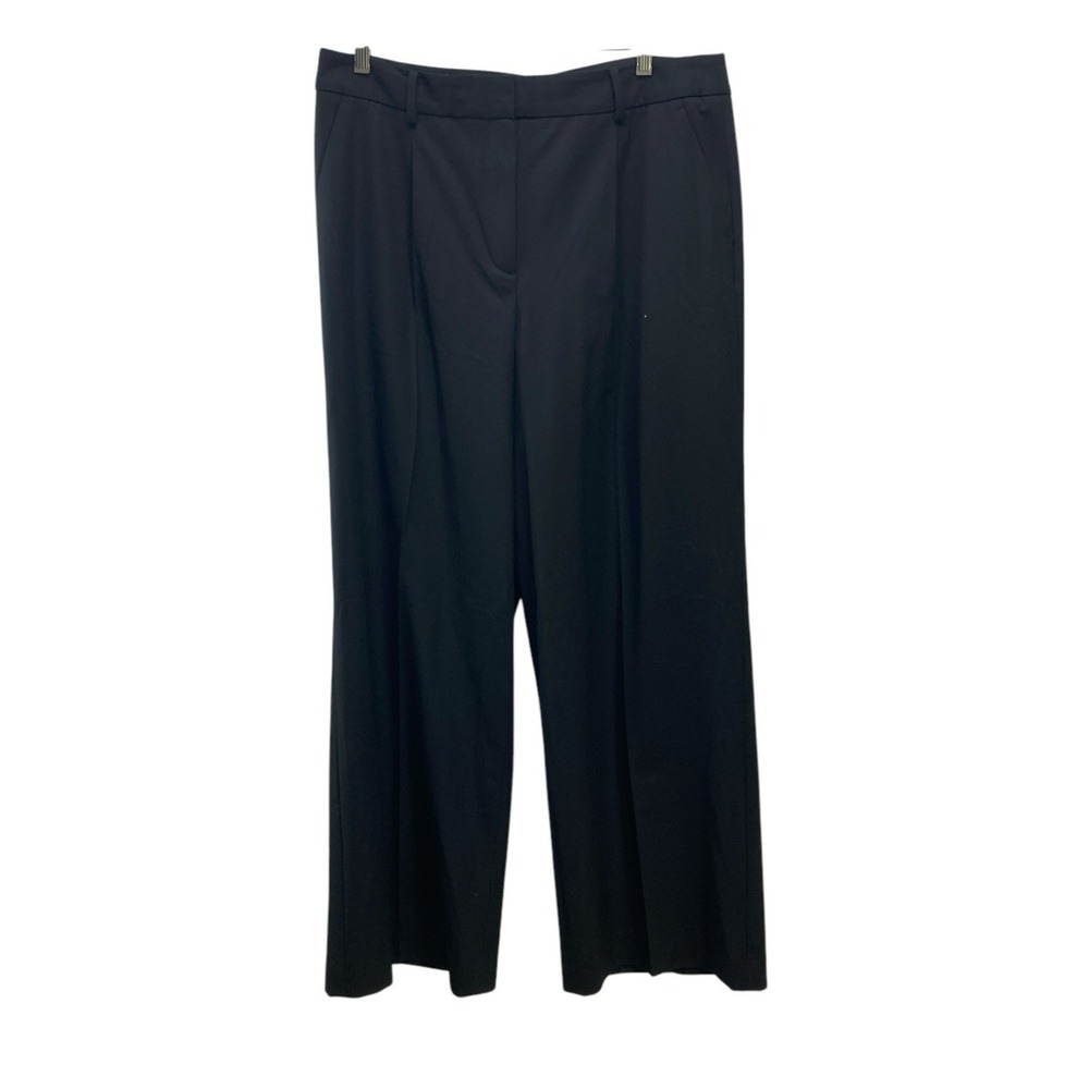 NWT Talbots Black Wool Blend Dress Pants Size 14 Slacks Career Trousers Womans